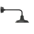 thumbnail image 1 of Cocoweb 14 inch Vintage LED Wall Light in Matte Black with Traditional Arm, 1 of 6