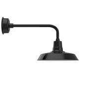 Cocoweb 16 inch Vintage LED Gooseneck Light in Black with Traditional Arm
