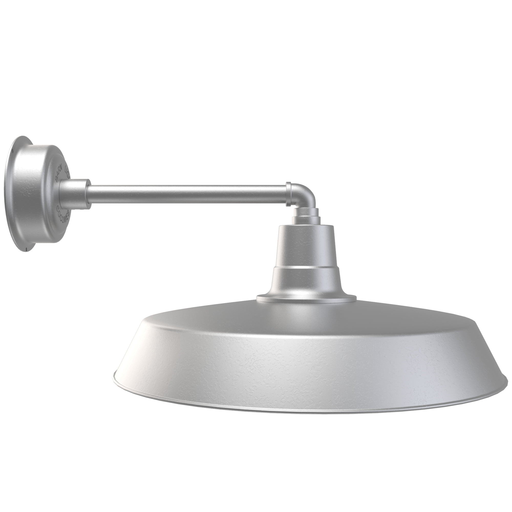 Silver Metal 22" Dimmable LED Wall Light with Victorian Arm