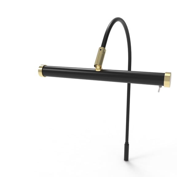 Cocoweb 9" Tru-Slim Plug-In LED Picture Light in Black and Brass
