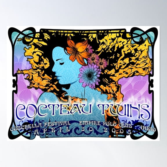 Cocteau Twins Reunion Concert 2005 Poster Wall Art, Modern Wall Decor For Living Room Bedroom, 16x24 UNFRAMED