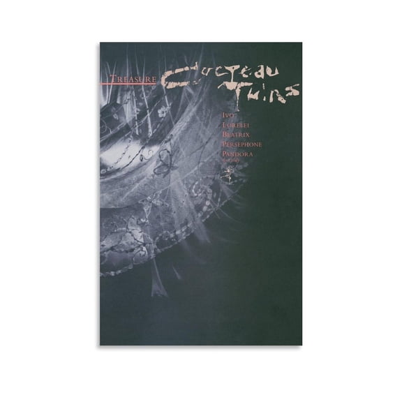 Cocteau Twins - Treasure Music Cover Posters Canvas Poster Wall Decorative Art Painting Living Room Bedroom Decoration Gift
