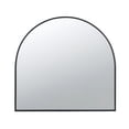 thumbnail image 1 of Cod 33 Inch Modern Wall Mirror, Simplistic Arched Black Metal Frame- Saltoro Sherpi, 1 of 4