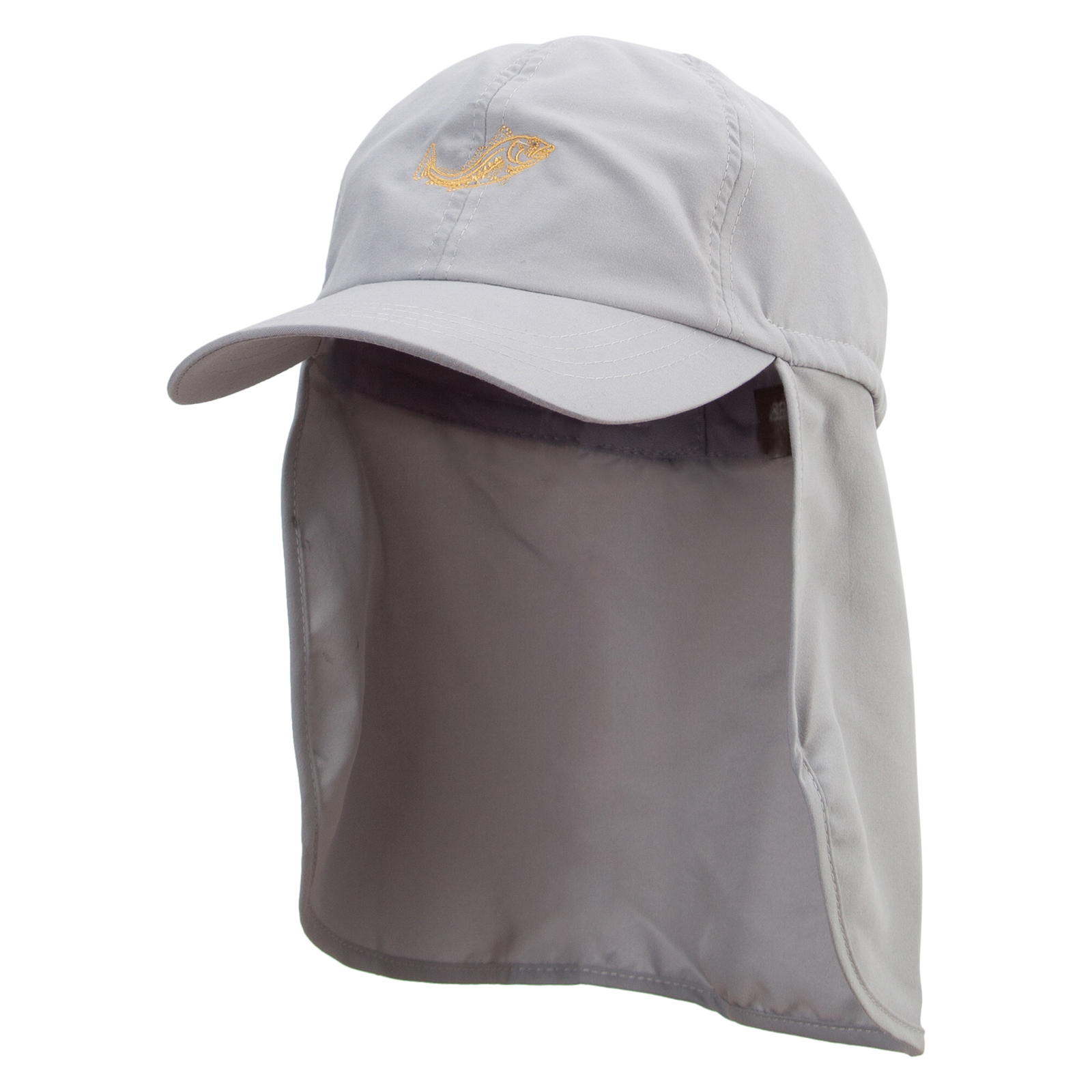 Cod Fish Embroidered Flap Hats - Grey OSFM - Walmart.com