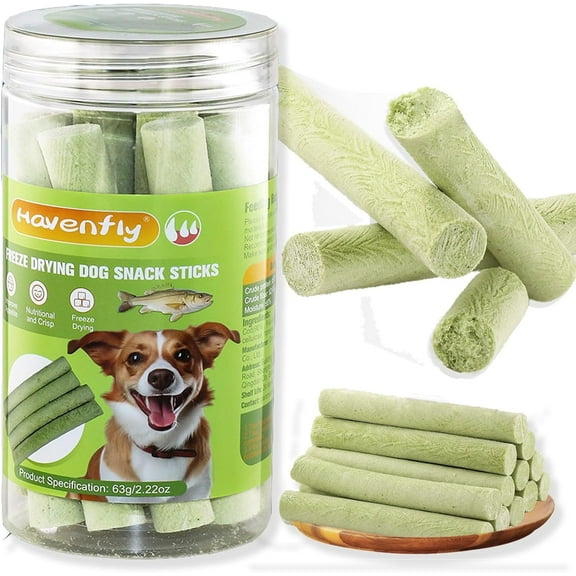 Cod Flavored Dog Snack Sticks - Crunchy Freeze-Drying Dog Treats for Small, Medium & Large Breeds, 4.5 Inches