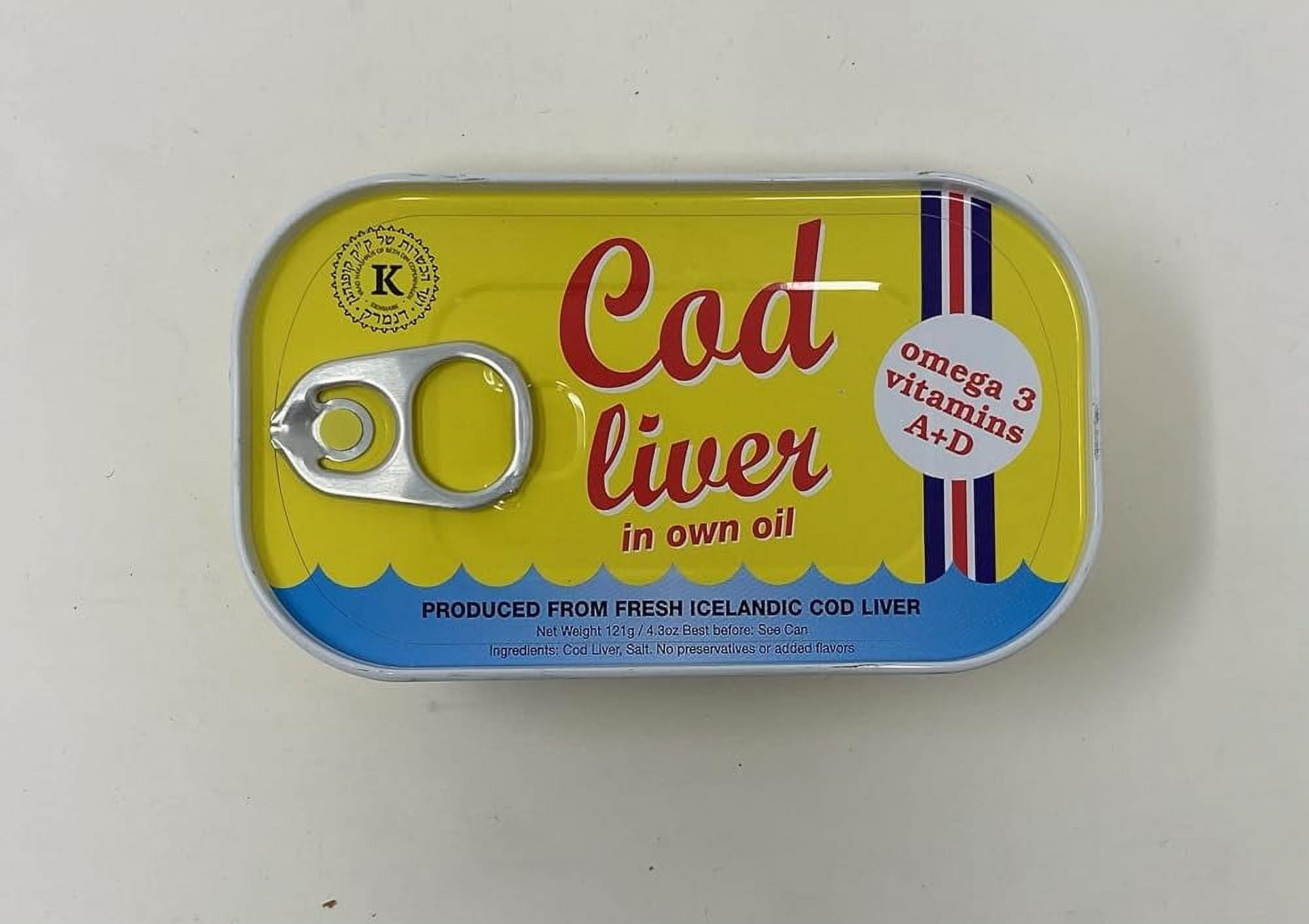 Cod Liver In Own Oil 4.3 Oz. (Pack Of 15)