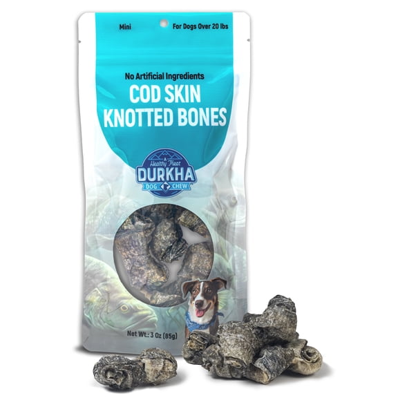 Cod Skin Knotted Bones - Mini