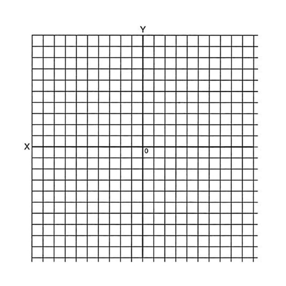 CodYinFI 150243 Graph Stickers - Accentuated XY Axis, 4" Wide, White/Black (Pack of 500)
