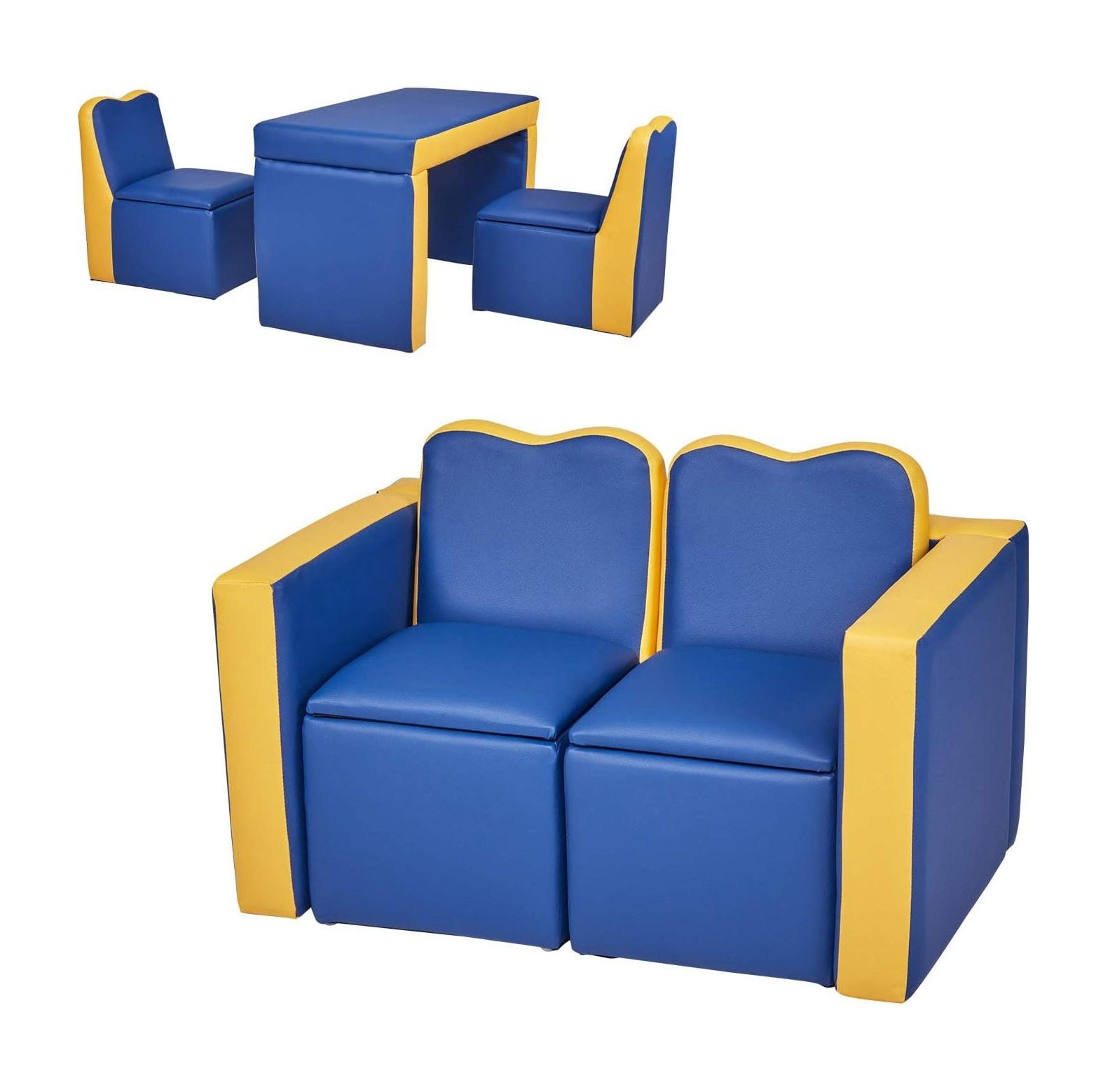 Couch converts to sale table