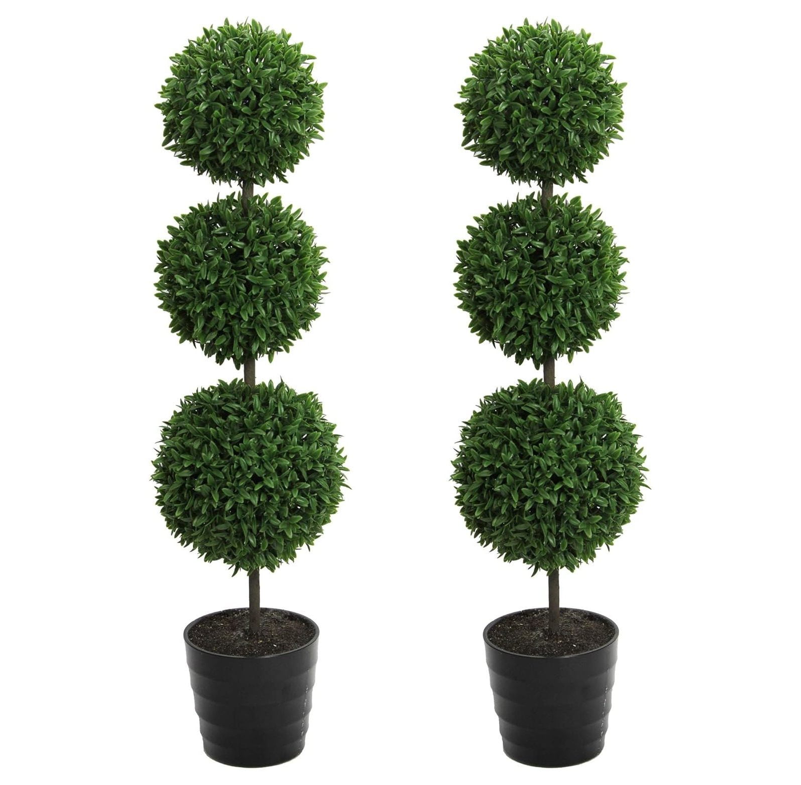 CodYinFI 24 Inch Artificial Boxwood Topiary Plants 3 Shape Faux