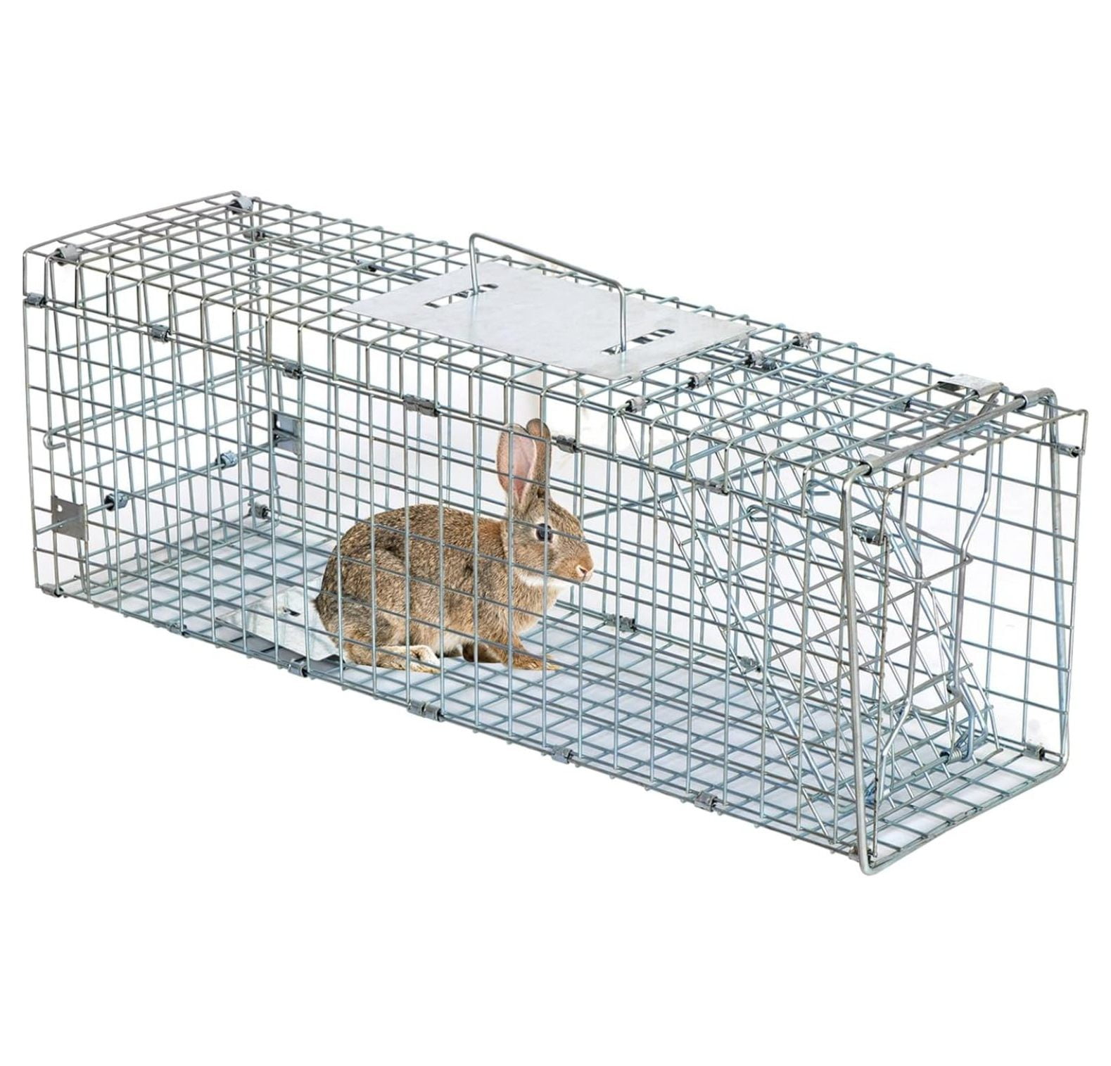 CodYinFI 24'' Long Live Animal Trap Steel Cage Catch and Release One ...