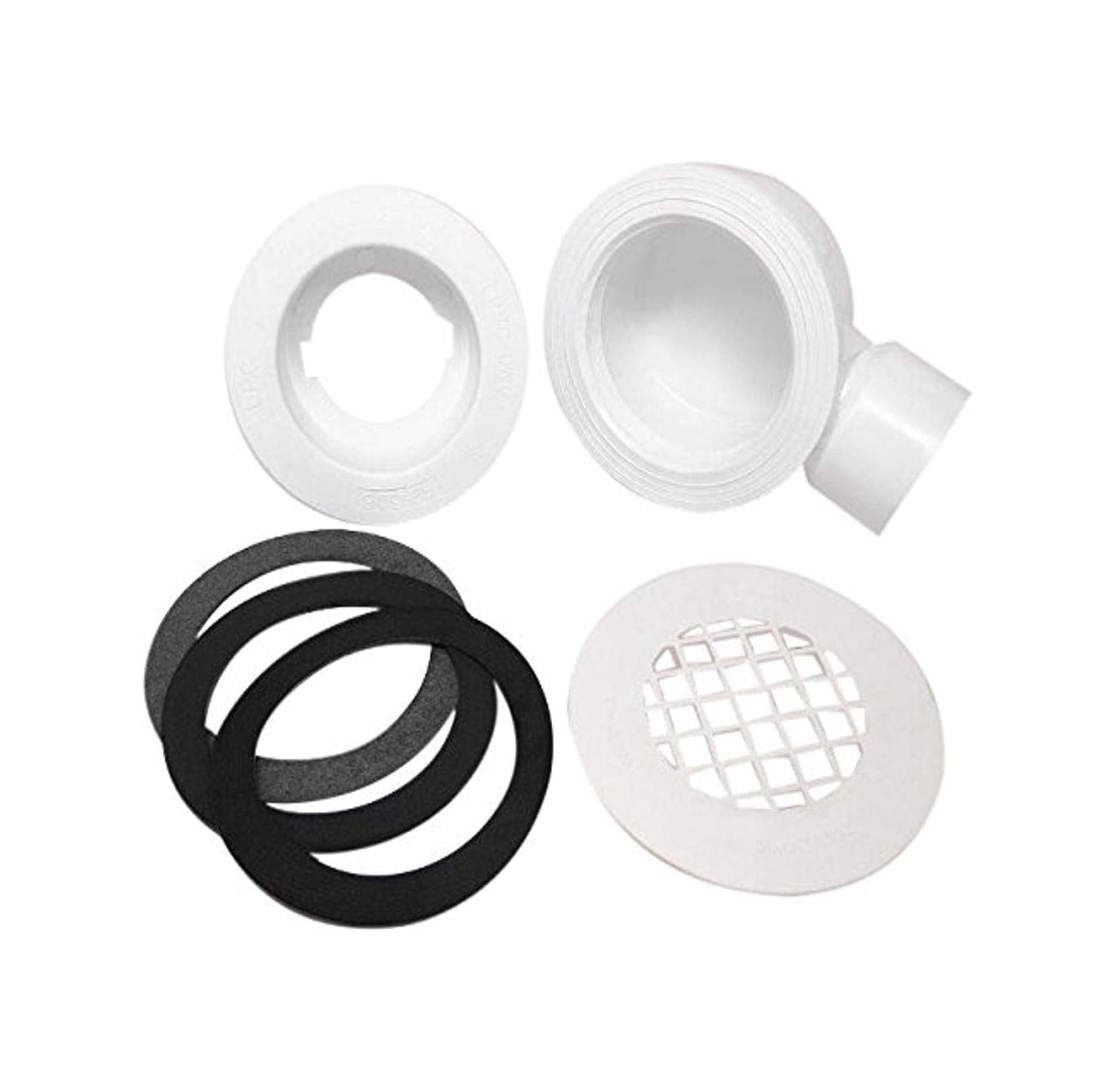 Mustee 82.400A Shower Floor Drain Assembly – PVC For 1-1/2" Pipe, Solvent Welded DWV, Made In USA