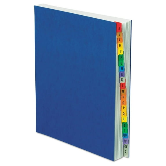 CodYinFI A-Z Expanding Desk File, Letter Size, Blue Pressboard Cover (11015)