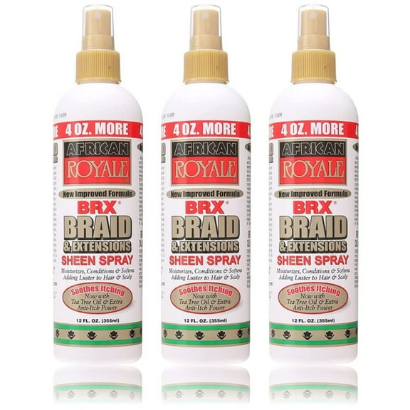 CodYinFI BRX Braid and Extensions Sheen Spray, 12 oz (Pack of 3)