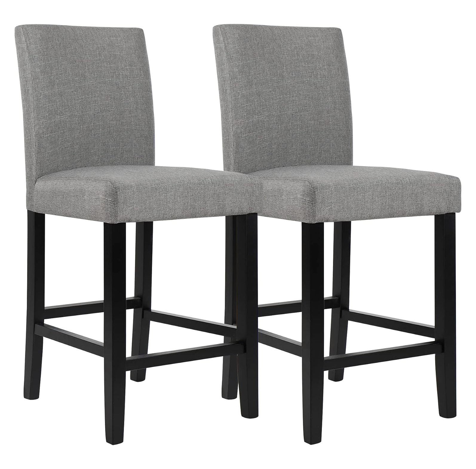 CodYinFI Bar Stools, Kitchen Island Wood Bar Chairs, Fabric Counter