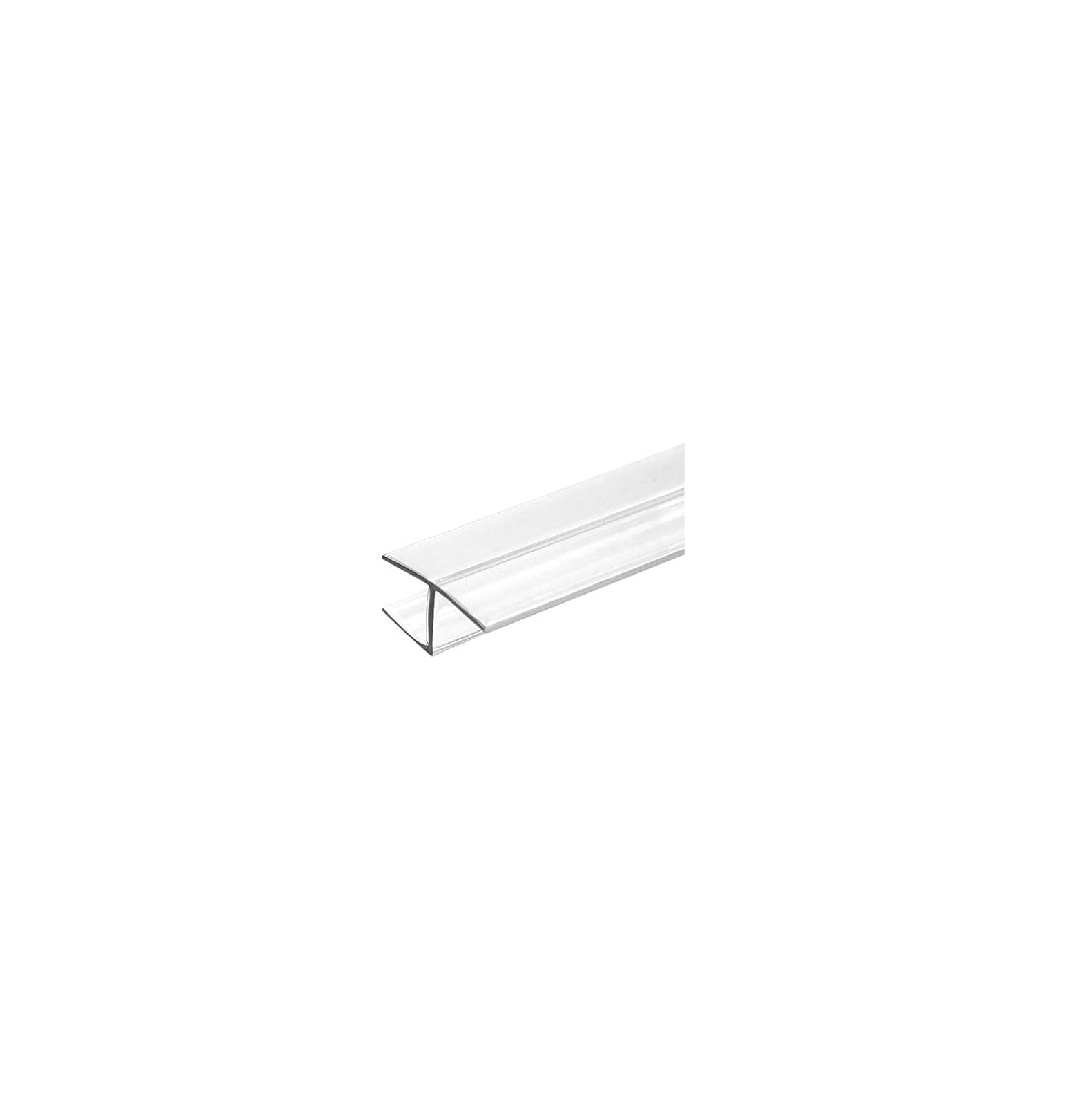 CodYinFI CBW Frameless Shower Door Side Seal Strip HType 180 Degree 72'' Length, Clear (1, 3/8