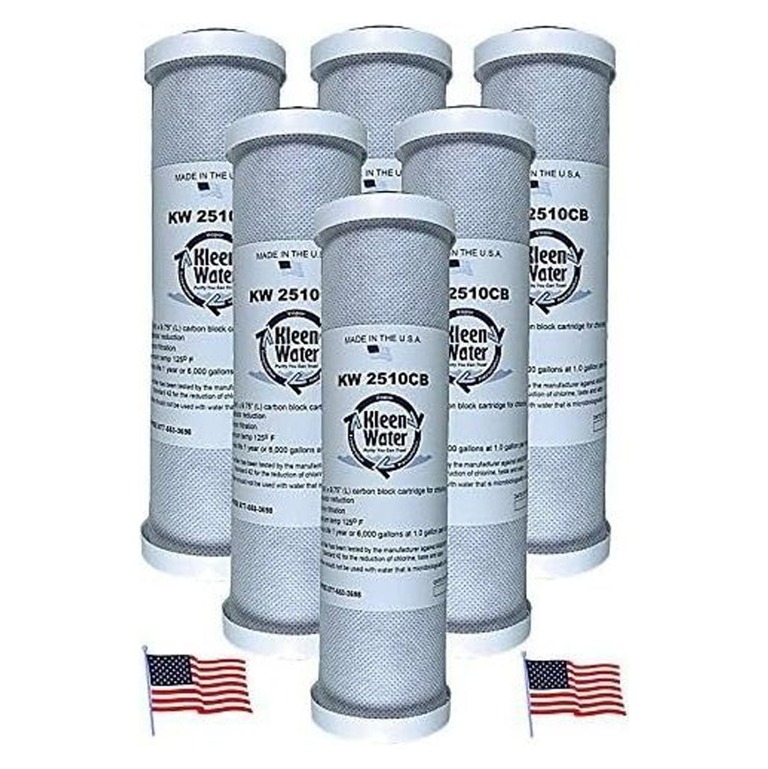 CodYinFI Carbon Block Water Filters, 2.5 x 9.75 Inch, Under Sink