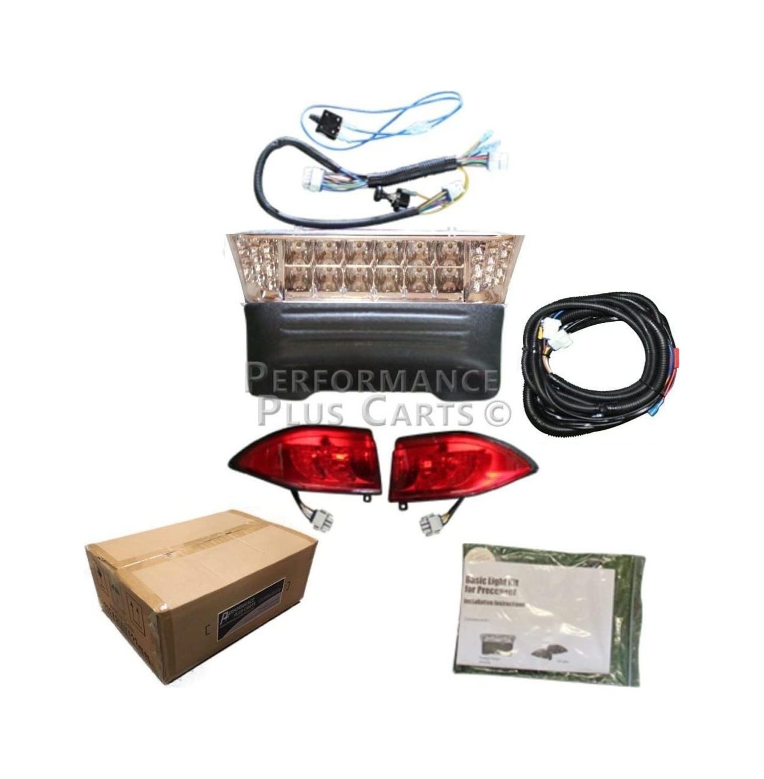 CodYinFI Club Car Precedent Golf Cart All LED Headlight Tail Light Kit