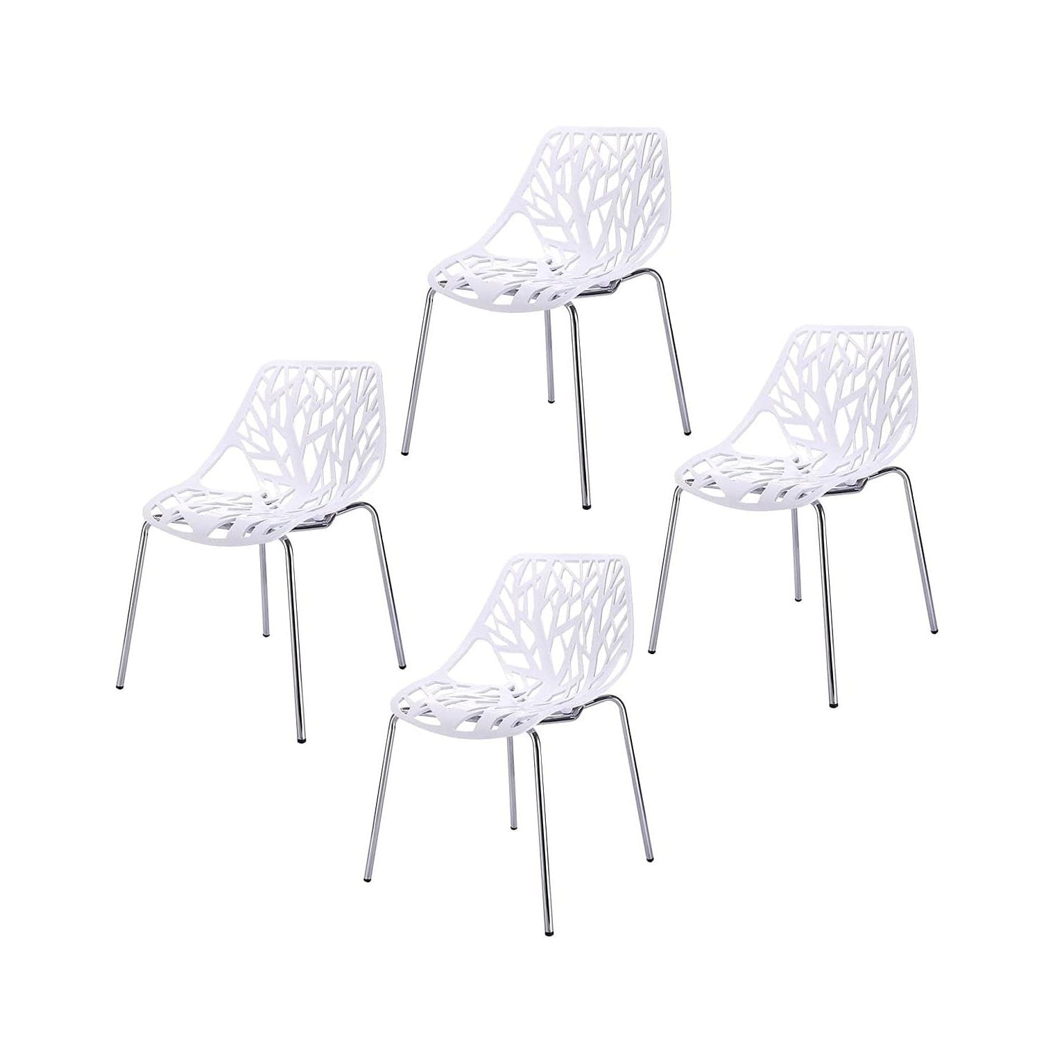 CodYinFI Dining Chairs Set of 4, White Kitchen Chairs for Dining Room
