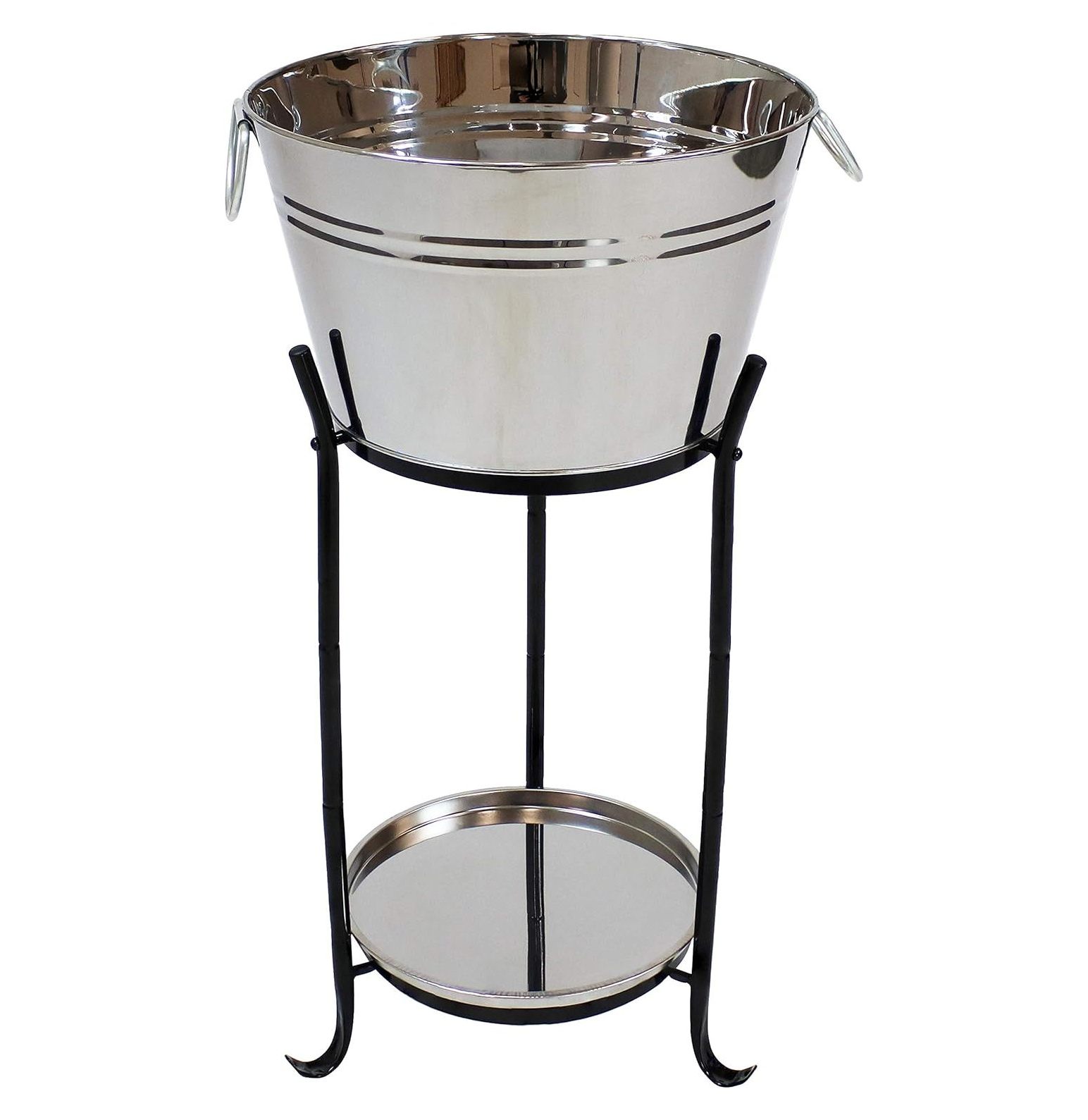 CodYinFI Ice Bucket Drink Cooler with Stand and Tray for Parties