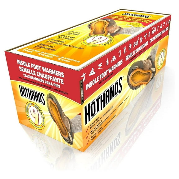 CodYinFI Insole Foot Warmers - Long Lasting Safe Natural Odorless Air Activated Warmers - Up to 9 Hours of Heat - 16 Pair , Black