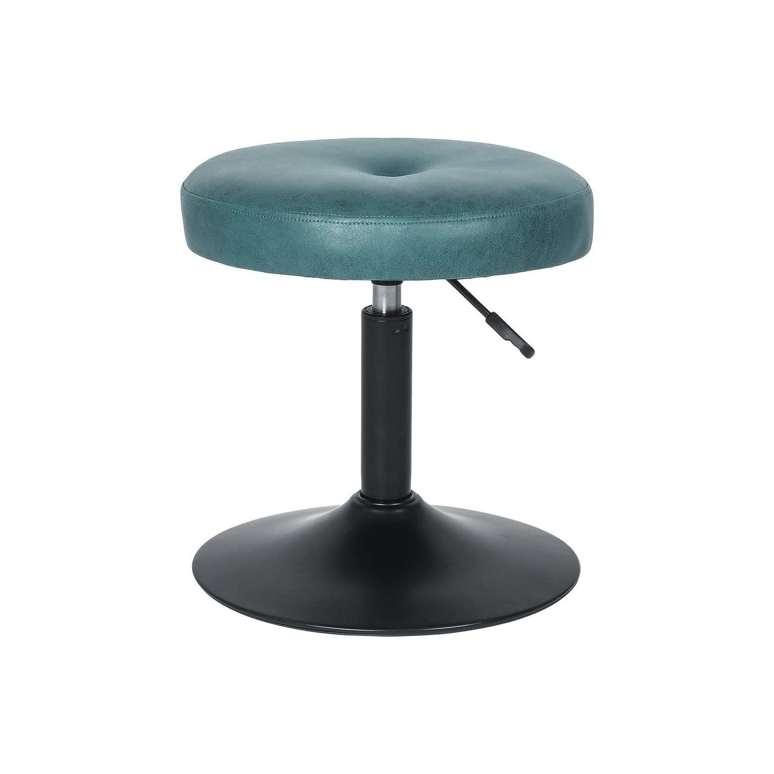 CodYinFI Modern Round Blue Vanity Stool Chair for Makeup Room
