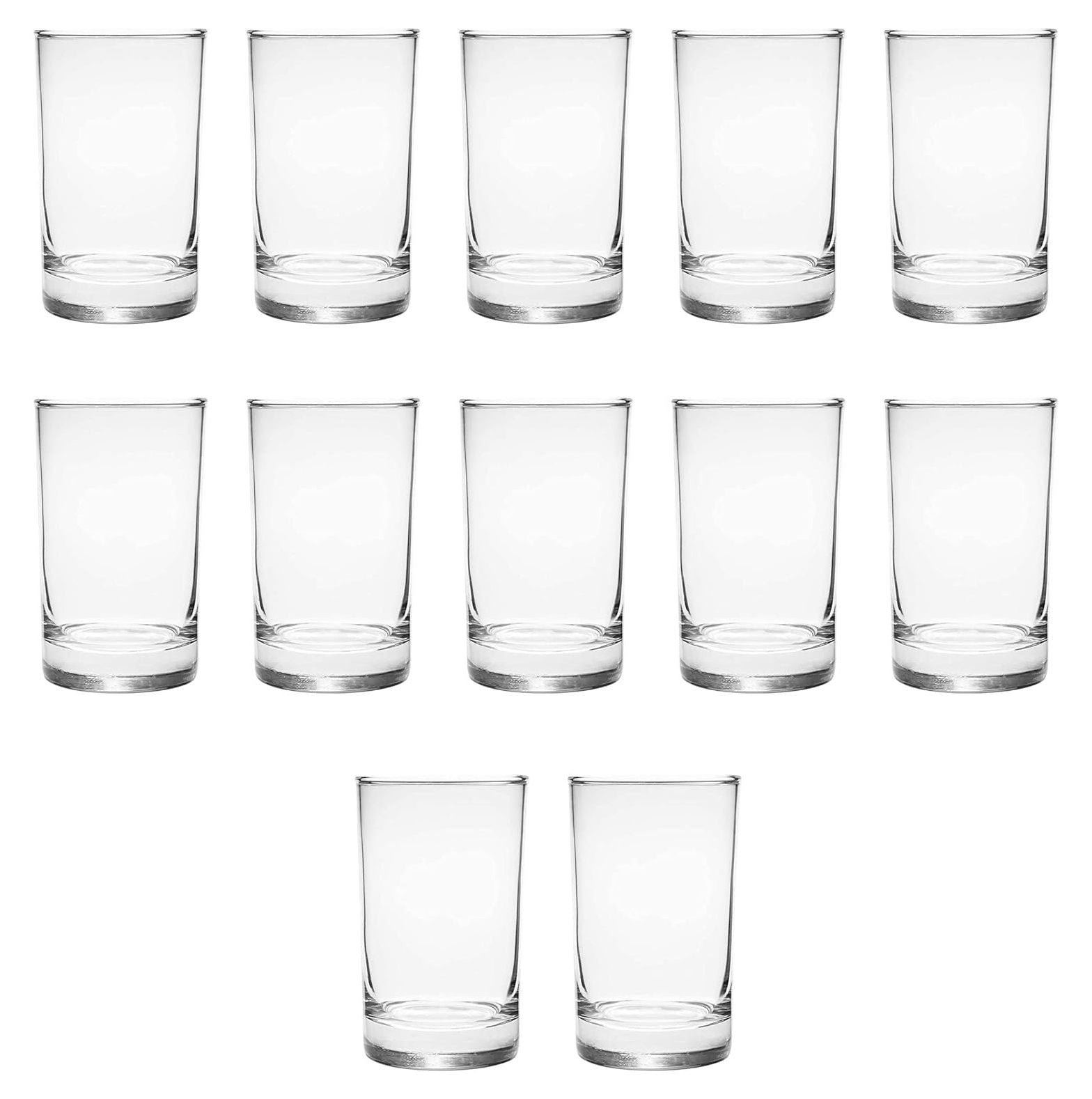 CodYinFI Orange Juice Glasses 5 oz. Set of 12, Bulk Pack Sampler