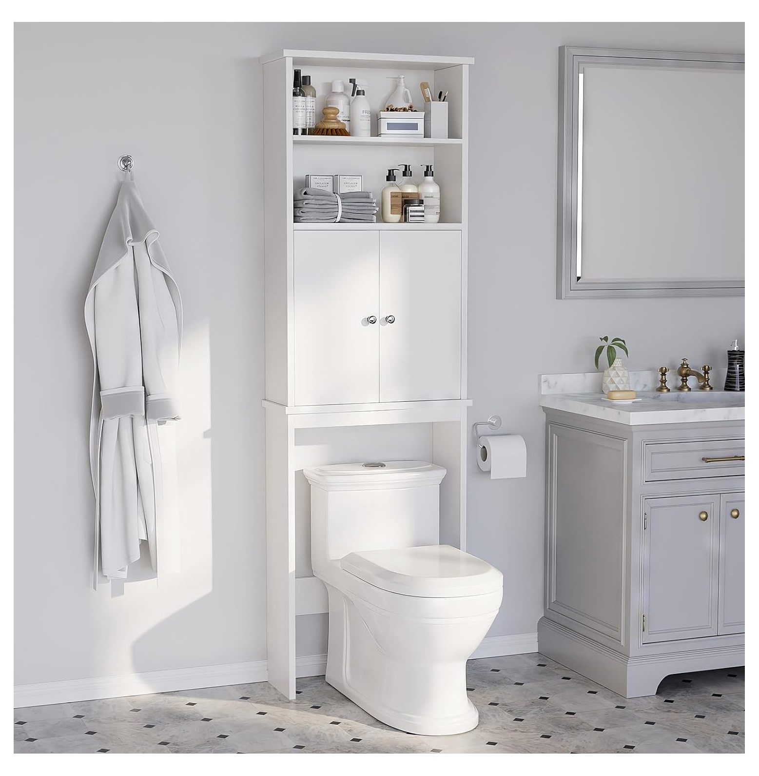 CodYinFI Over The Toilet Storage for Bathroom, Storage Organizer Over Toilet, Space