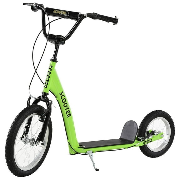 CodYinFI Youth Kick Scooter, Adjustable Handlebar, Wheels, Dual Brakes, for Kids 5+ Years, Green
