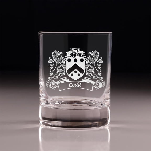 Codd Irish Coat of Arms Old Fashioned Tumblers - Set of 4