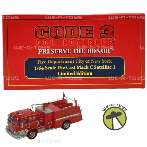 Code 3 Preserve The Honor FDNY Mack C Satellite 1 Limited Edition Vehicle New