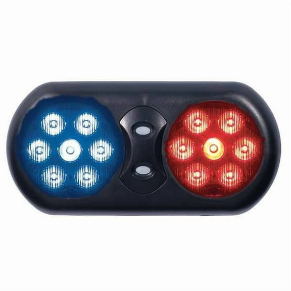 Code 3 Visor Flip Light,LED,Red/Blue,11 In W VFP36RB