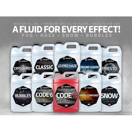 Code 6 Fog ® - Extremely Long Lasting Fog Fluid - 1 Gallon