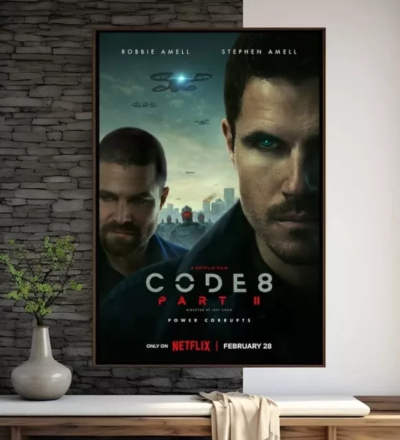 Code 8 Part 2 Movie Poster, High Quality Print, Movie Art, Wall Decor ...