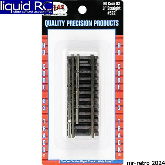 Atlas Trains 522 Atlas Code 83 3 Inch Straight Nickel Silver Ho