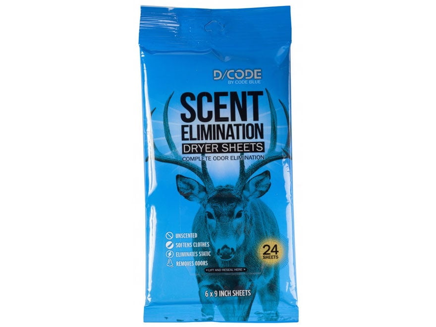 D Code Sent Code Blue D/Code Scent Elimination Dryer Sheets 24PK - Walmart.com