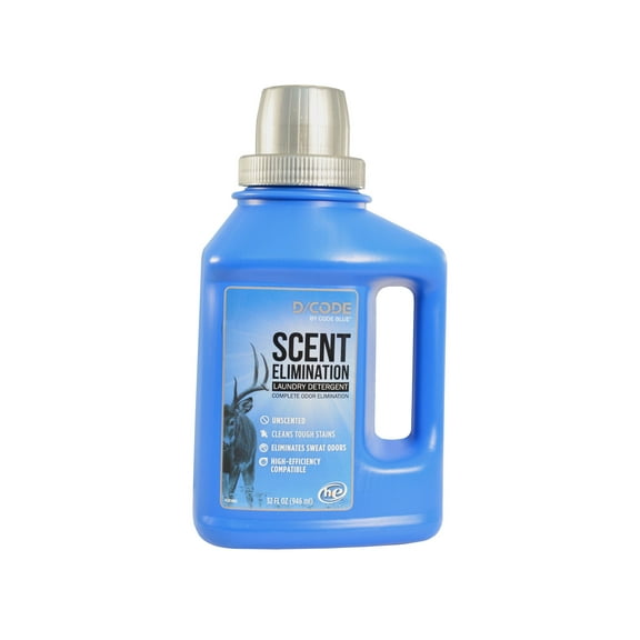Code Blue D/Code Scent Elimination Laundry Detergent Liquid 32 oz