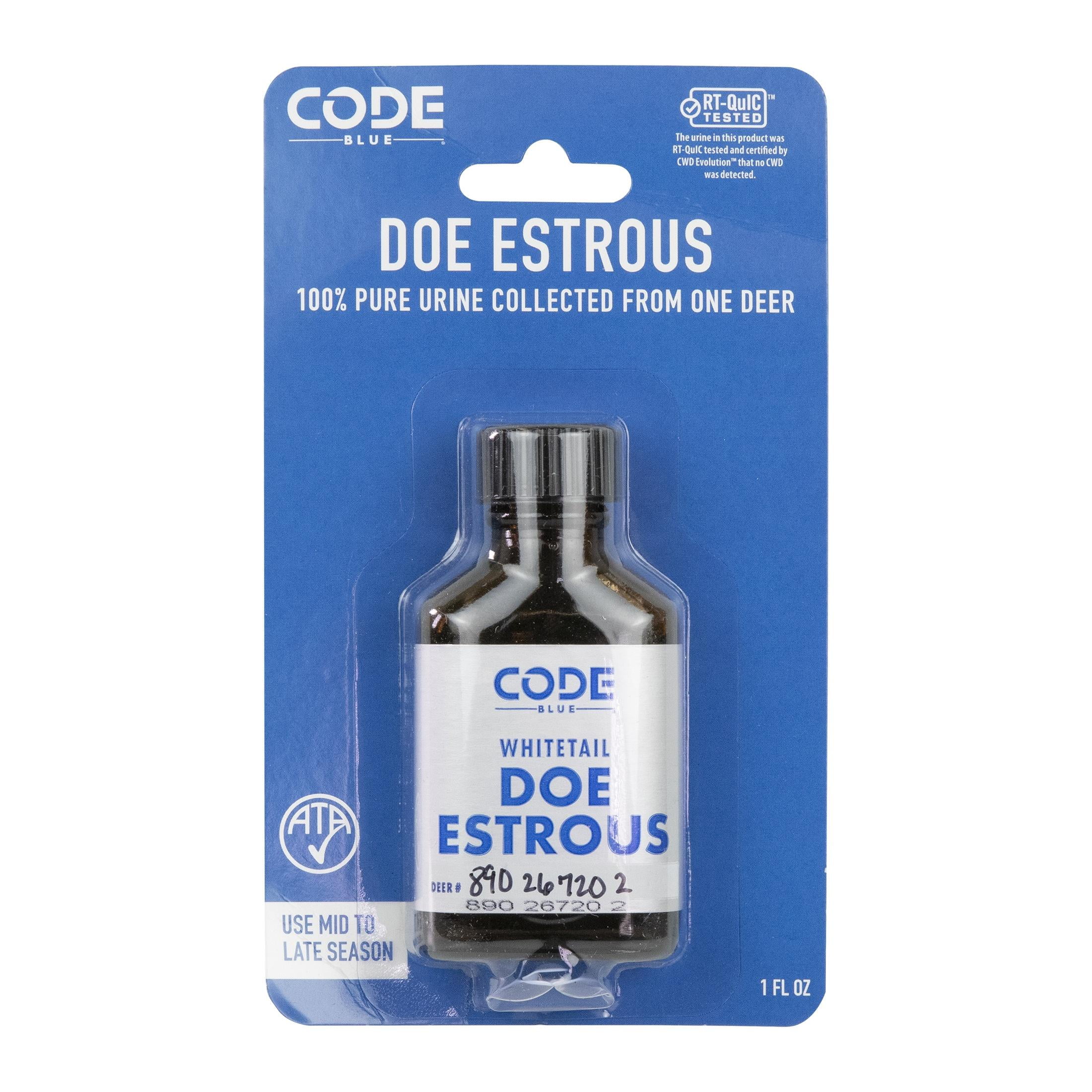 Code Blue Whitetail Doe Estrous, 1oz Bottle - Walmart.com