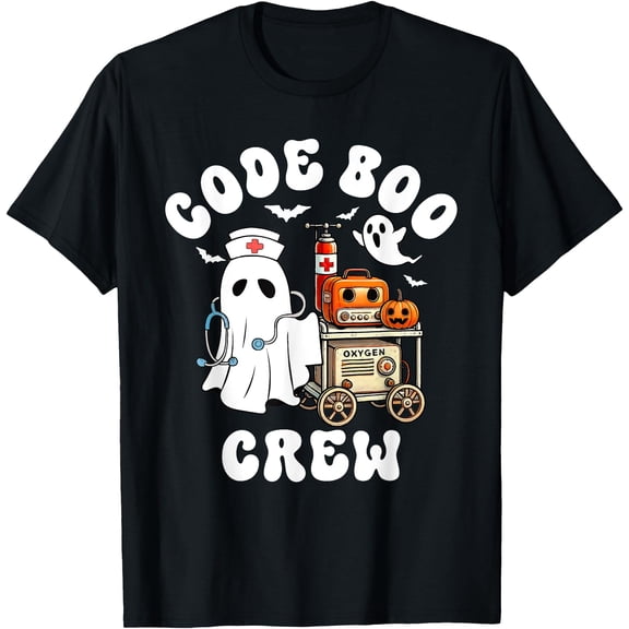 Code Boo Crew Outfit Funny Ghost Unisex S-5XL T-Shirt