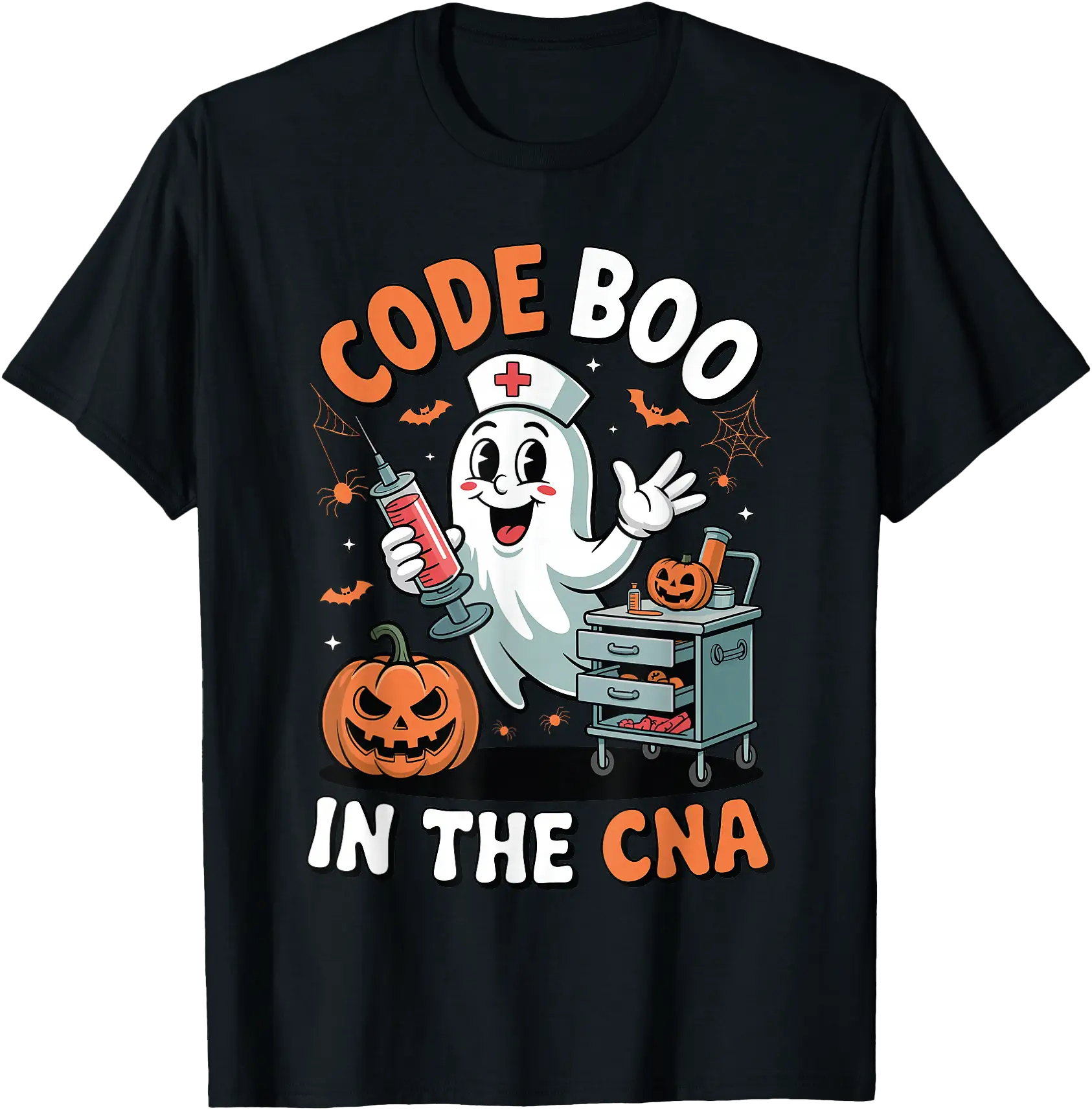 Code Boo Costume Code Boo in The CNA Funny Medical Halloween CNA Nurse T-Shirt - Walmart.com