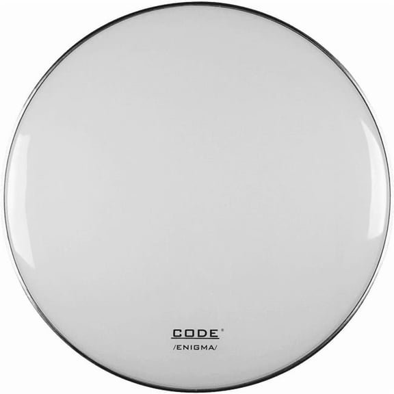 Code Drumheads EWHR22-U 22 in. Enigma Series White Drumhead