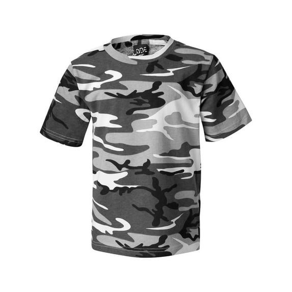 Code Five Adult Camo Tee, 4XL, Urban Woodland