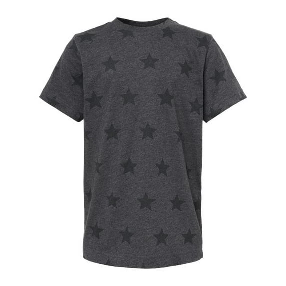 Code Five B04538503 Youth Star Print T-Shirt, Smoke Star - Small