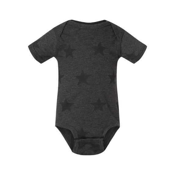 Code Five - Infant Star Print Bodysuit - 4329 - Smoke Star - Size: 12M
