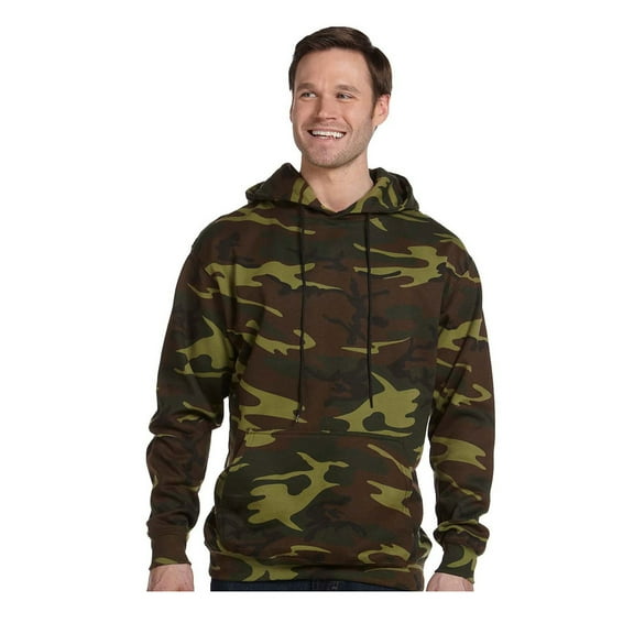 Code Five - Camo Pullover Fleece Hoodie - 3969