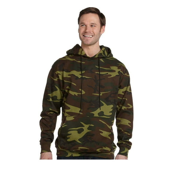 Code Five - Camo Pullover Fleece Hoodie - 3969