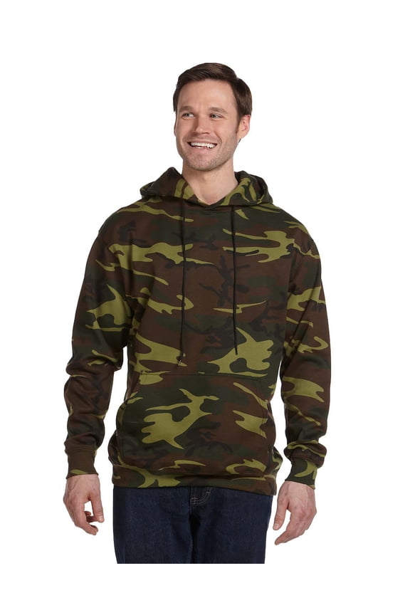 Men's Camo Pullover Fleece Hoodie - 3969