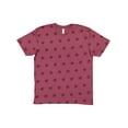 thumbnail image 1 of Code Five Men's Combed Ringspun Cotton Five Star Crew Neck Tee, Burgundy Star, 2X, 1 of 3