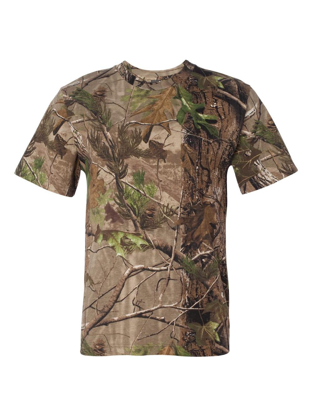 Code Five Realtree® Camo T-Shirt, 100% Ringspun Cotton, Ribbed Collar ...
