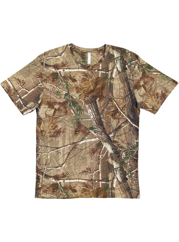 REALTREE Officially Licensed Camouflage Tee Shirt, Short-Sleeve Cotton ...